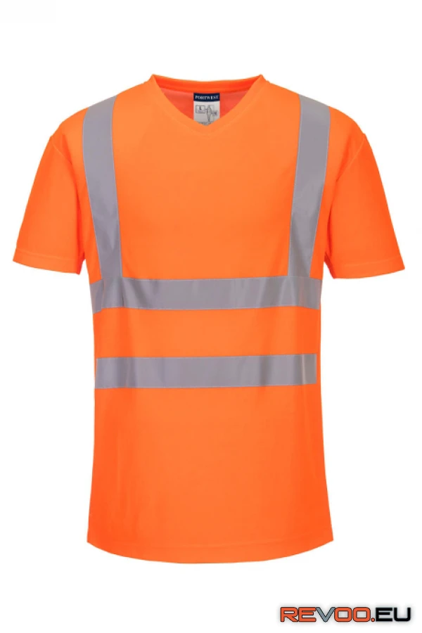 V-nyakú hálós betétekkel ellátott póló   Portwest S179 1.