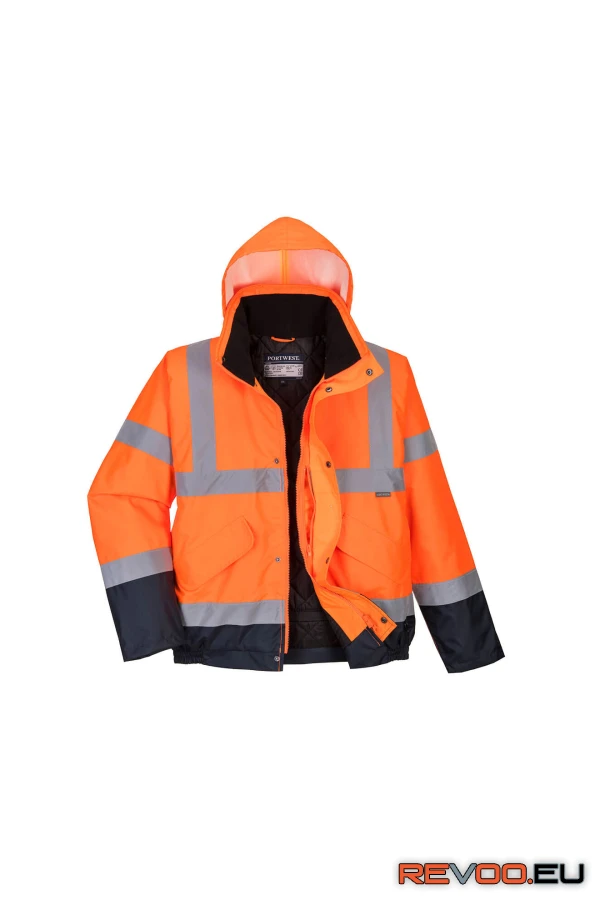 Hi-Vis kéttónusú bomber kabát   Portwest S266 2.