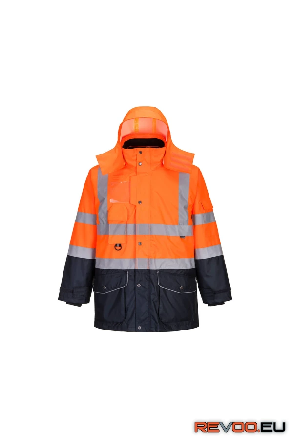 Hi-Vis 7 az 1-ben kontraszt Traffic kabát   Portwest S426 2.