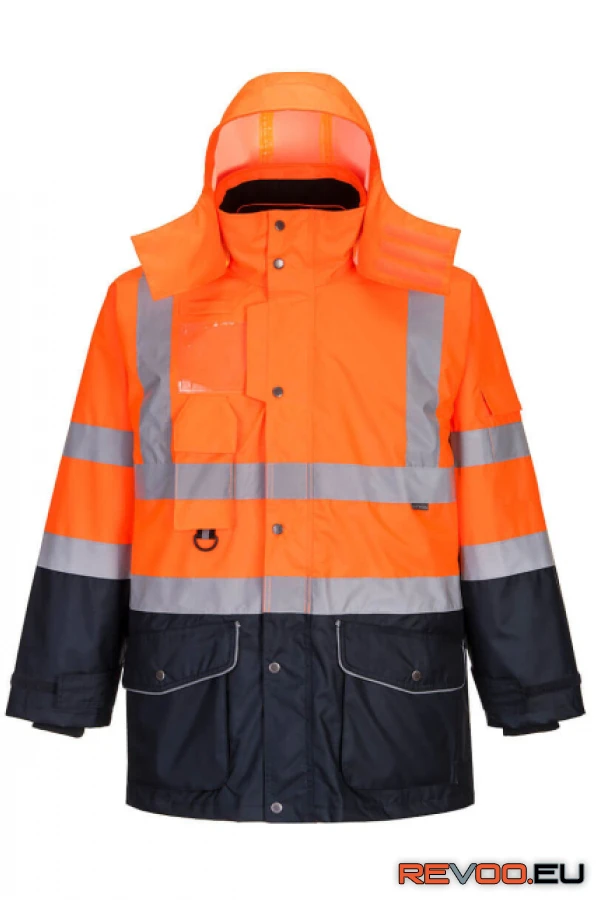 Hi-Vis 7 az 1-ben kontraszt Traffic kabát   Portwest S426 1.