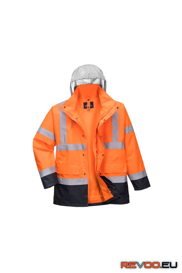 Hi-Vis 4 az 1-ben Contrast Traffic kabát   Portwest S471 2.