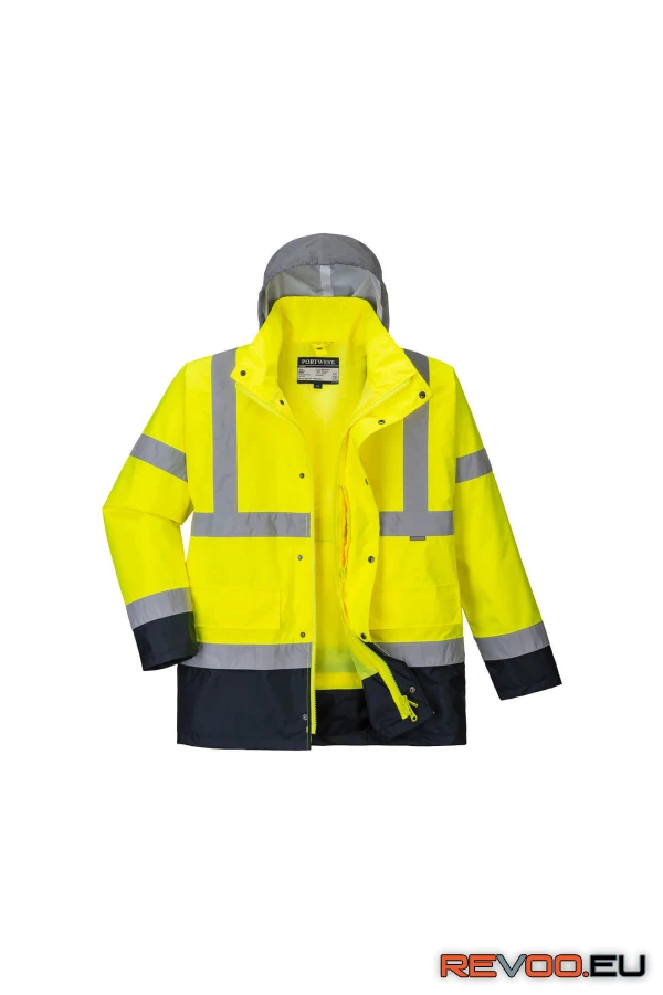 Hi-Vis 4 az 1-ben Contrast Traffic kabát   Portwest S471 3.