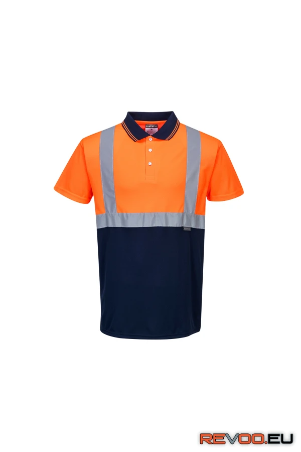 Kéttónusú galléros póló   Portwest S479 2.
