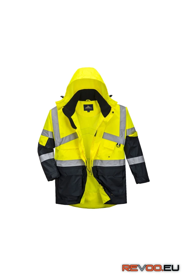 Hi-Vis kéttónusú lélegző kabát   Portwest S760 3.