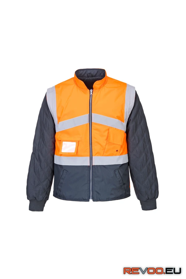 Hi-Vis kéttónusú kifordítható kabát   Portwest S769 2.