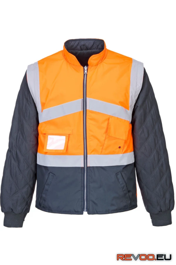 Hi-Vis kéttónusú kifordítható kabát   Portwest S769 1.