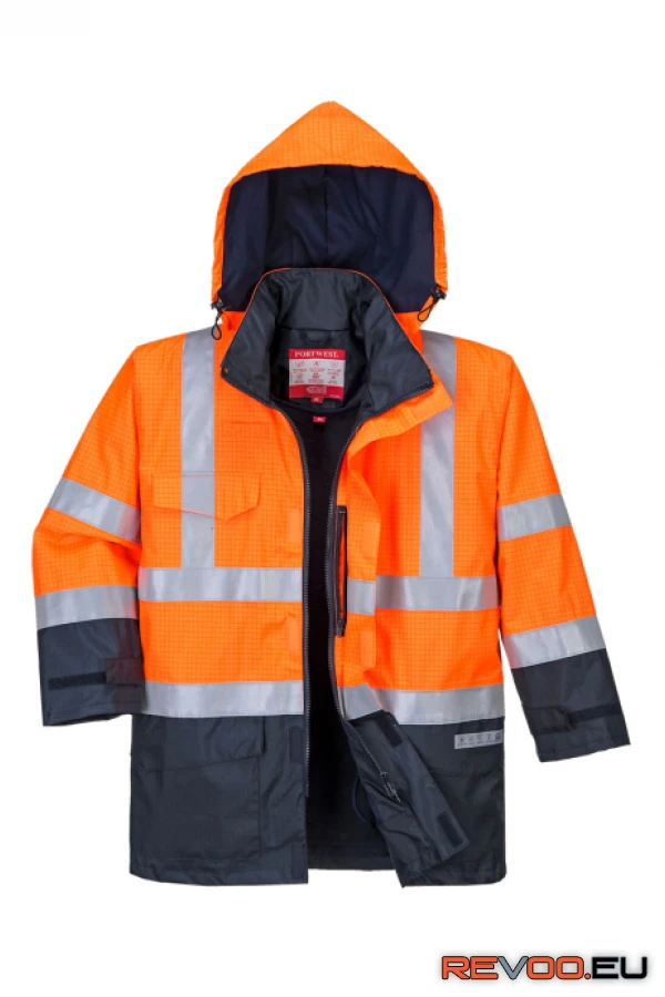 Bizflame Rain Hi-Vis Multi-Protection lángálló kabát   Portwest S779 1.