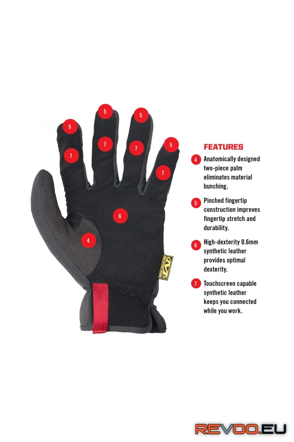 FastFit WorkGloves kesztyű MFF-05   Mechanix SAP01980-1984 6.