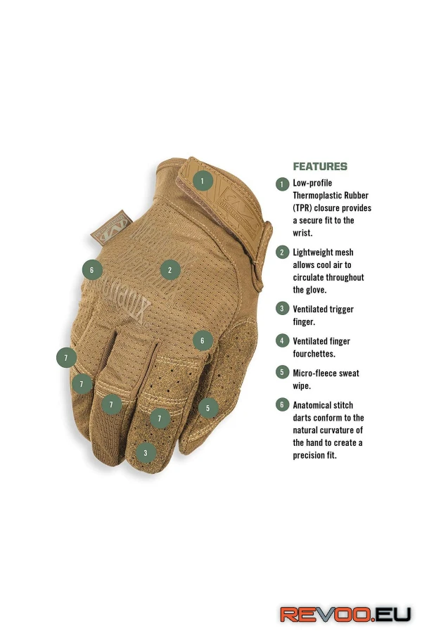 Specialty Vent kesztyű coyote MSV-72   Mechanix SAP02676-2680 5.