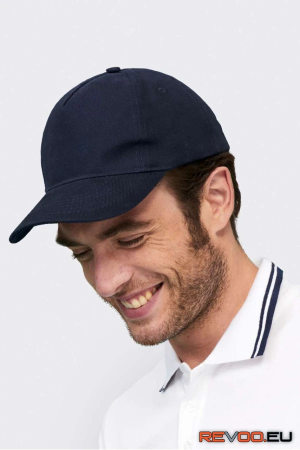 5 paneles pamut baseball sapka Long beach SOL'S SO00594 3.