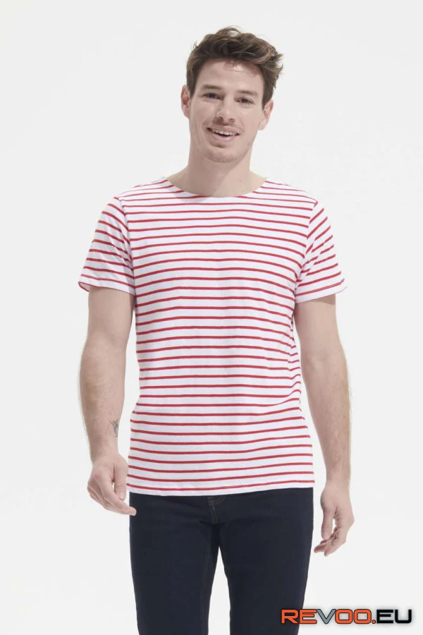 Miles környakas csíkos póló SOL'S SO01398 1.