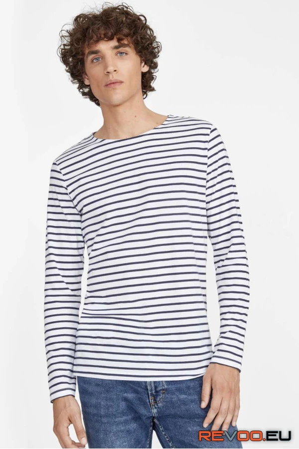Marine hosszú ujjú csíkos póló   SOL'S SO01402 1.