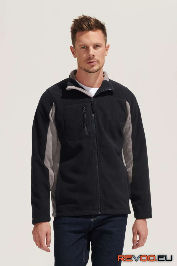 Nordic kétszínű cipzáras polárfelső SOL'S SO55500 1.