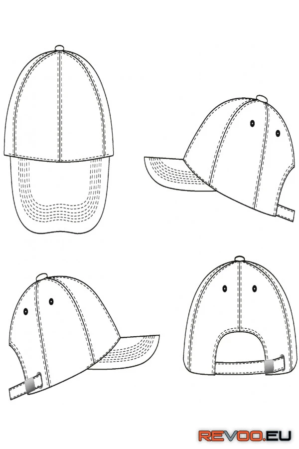 6 paneles vastag pamut baseball sapka Buffalo SOL'S SO88100 2.