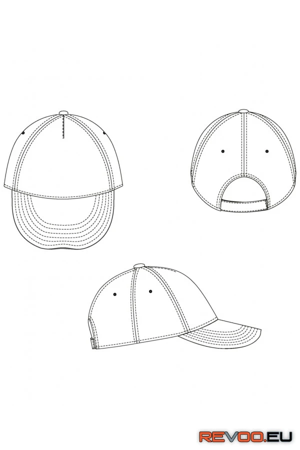 5 paneles vékony pamut baseball sapka Sunny SOL'S SO88110 2.