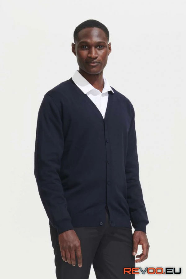 Golden férfi V-nyakú kötött kardigán   SOL'S SO90011 1.