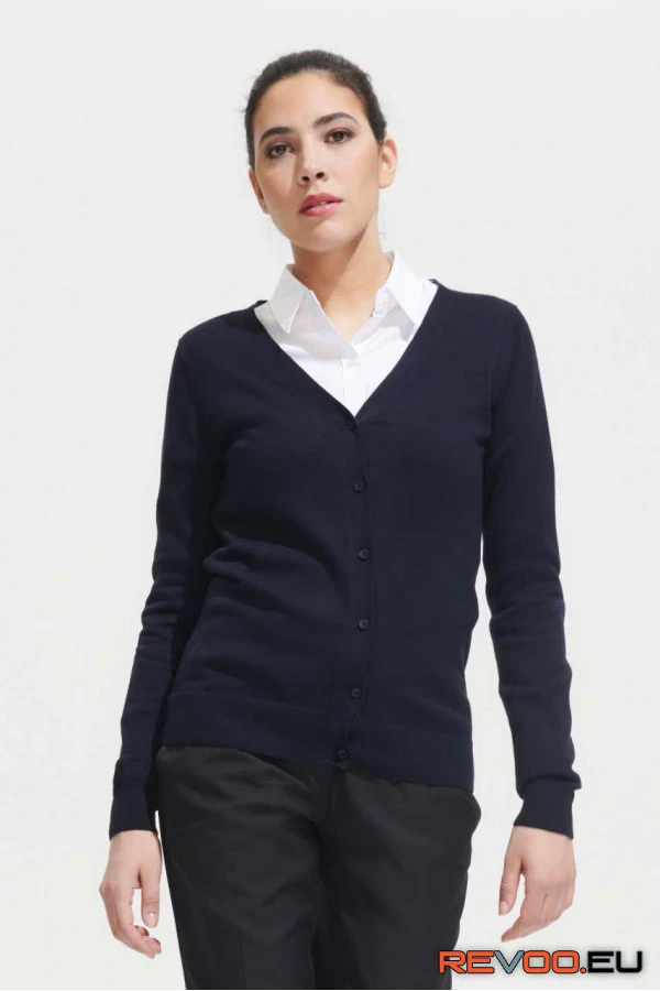 Golden női V-nyakú kötött kardigán   SOL'S SO90012 1.