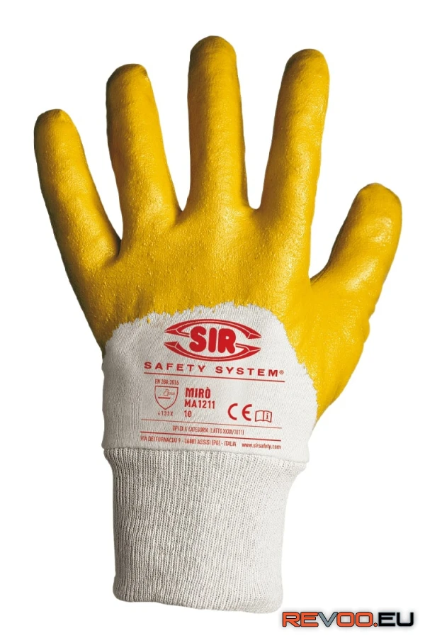 Miró nitrilmártott kesztyű Sir Safety System SSY-MA1211E0-8 1.