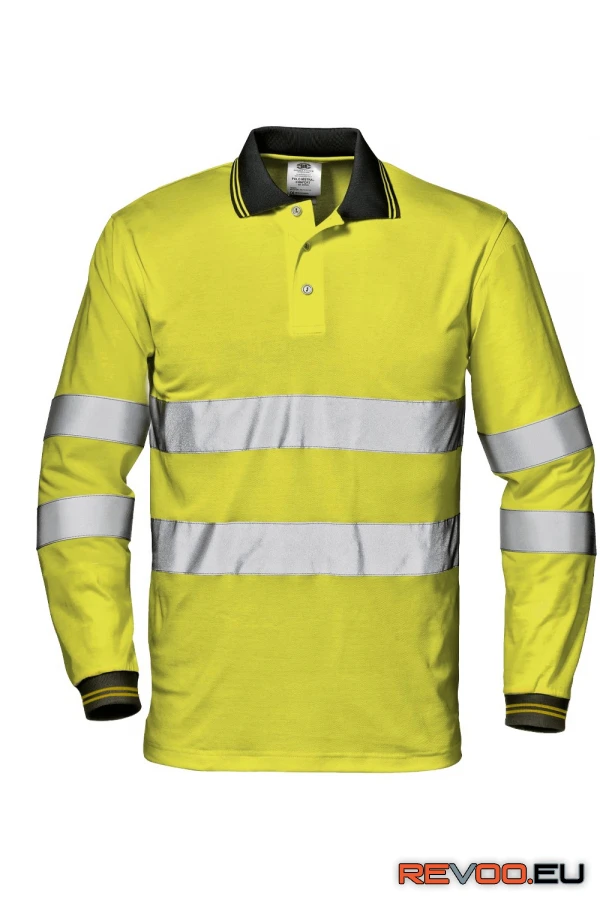 Max Comfort jól láthatósági hosszú ujjú galléros póló Sir Safety System SSY-MC3815E1-L 1.