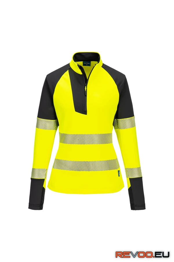 PW3 Hi-Vis negyedcipzáras pulóver női Portwest T173 2.