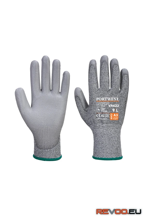 Vending MR Cut PU tenyérmártott vágásbiztos kesztyű automatába tehető   Portwest VA622 2.