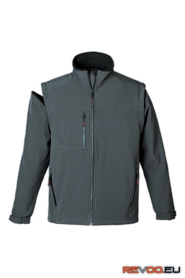 Yang 2 az 1-ben levehető ujjú férfi softshell kabát Coverguard 5YANG 3.