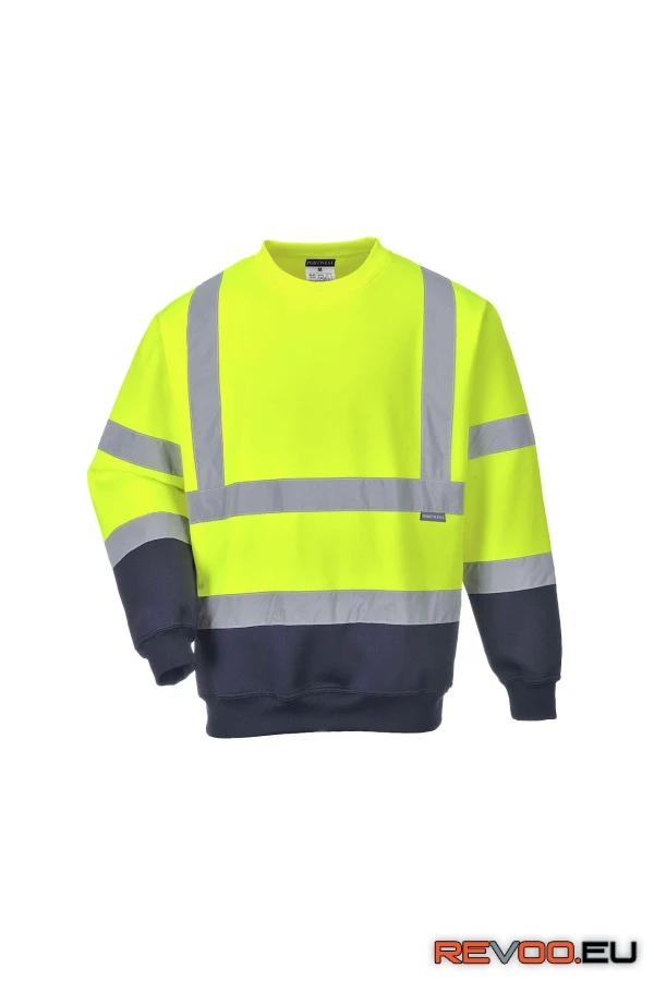 Kéttónusú Hi-Vis pulóver   Portwest B306 2.