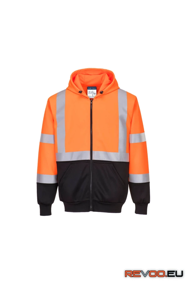 Hi-Vis kéttónusú kapucnis pulóver   Portwest B315 1.