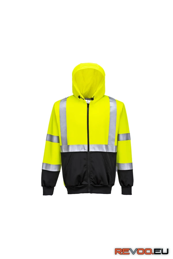 Hi-Vis kéttónusú kapucnis pulóver   Portwest B315 2.