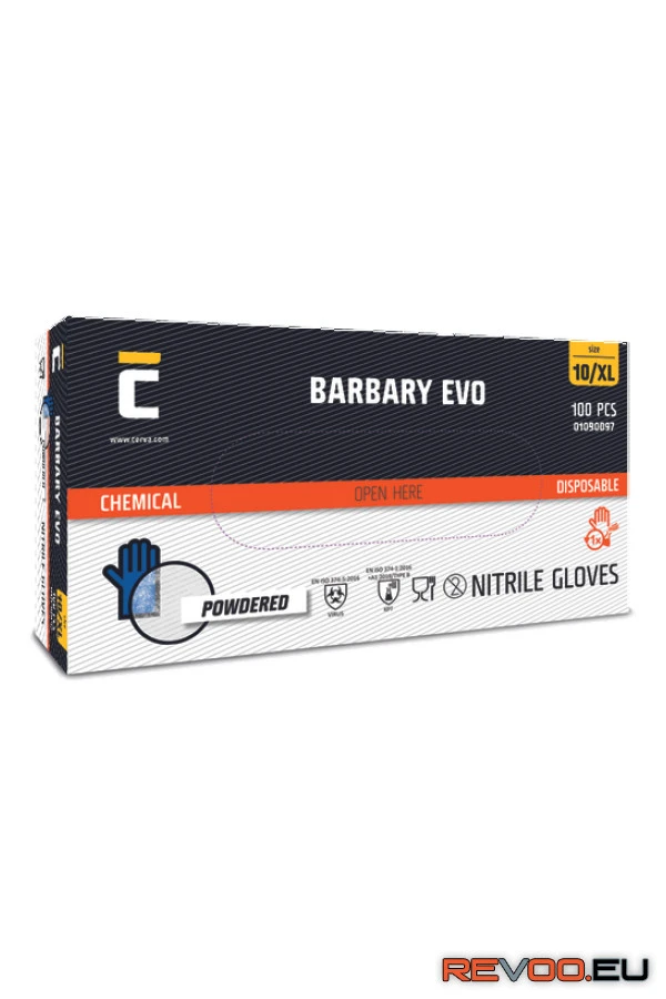 Barbary Evo nitril púderezett kesztyű   Cerva c01090097 1.