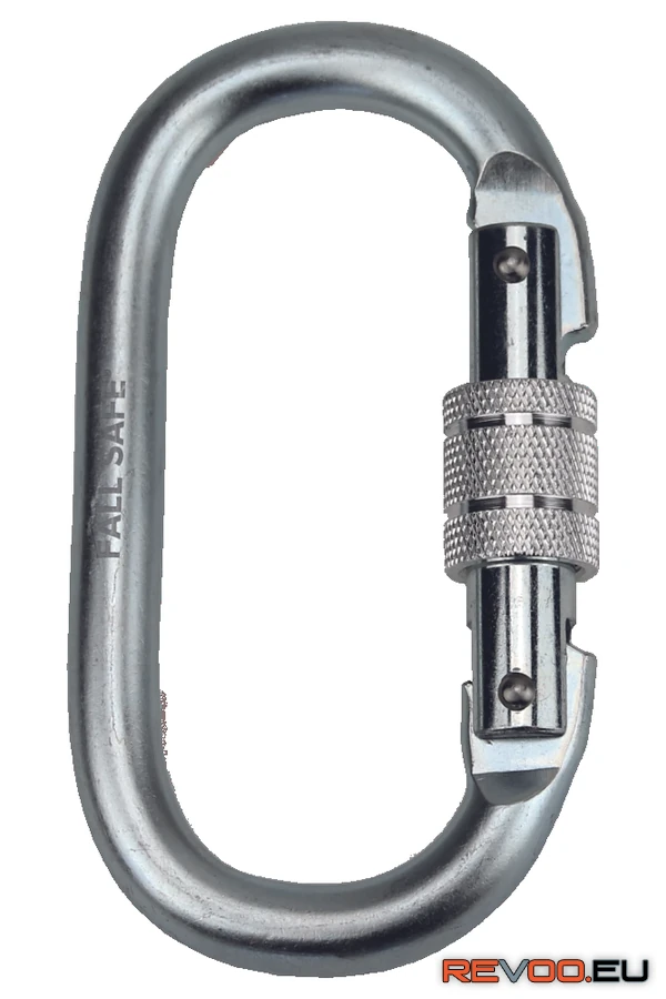 Ovális karabiner csavaros acél/cink Cerva c0808002999999