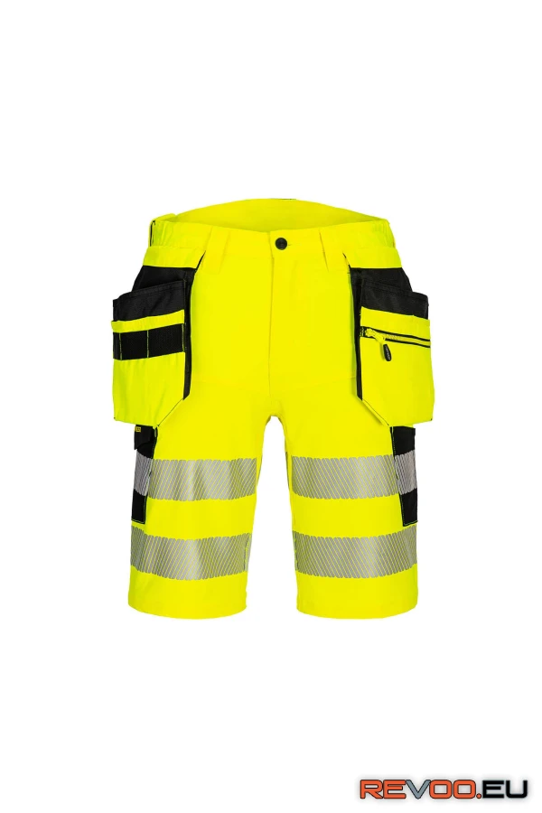 DX4 Hi-Vis levehető lengőzsebes rövidnadrág   Portwest DX446 1.