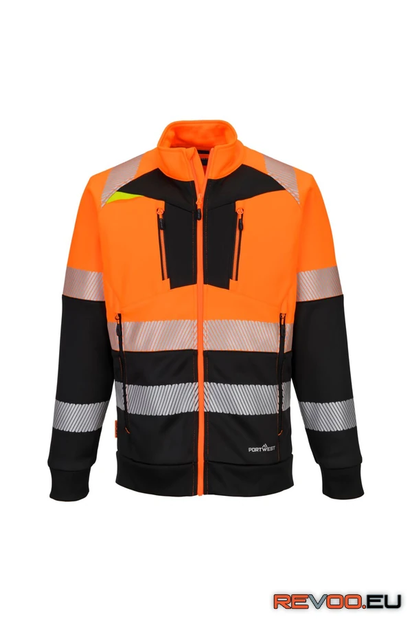 DX4 Hi-Vis Class 1. tölcsér nyakú cipzáras pulóver Portwest DX490