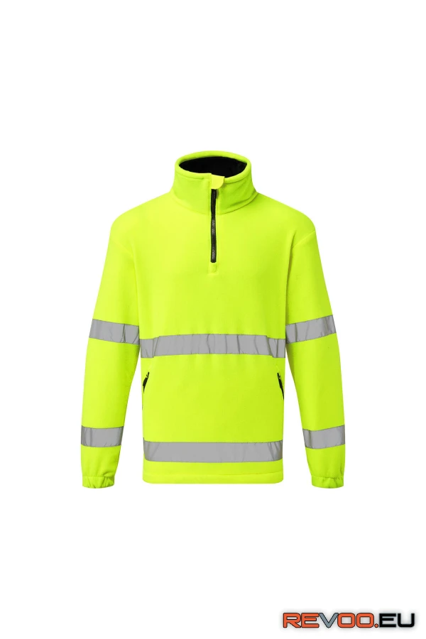 Hi-Vis féligcipzáras polárfelső   Portwest F302 1.