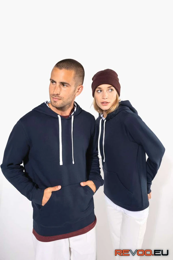 Uniszex Contrast mintás kapucnis pulóver Kariban KA4013 5.