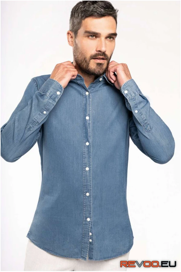 Hosszú ujjú ing (chambray)   Kariban KA512 