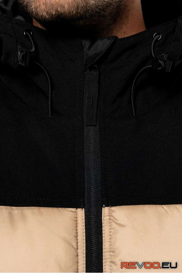 Uniszex kéttónusú, bélelt kapucnis kabát Kariban KA6163 6.