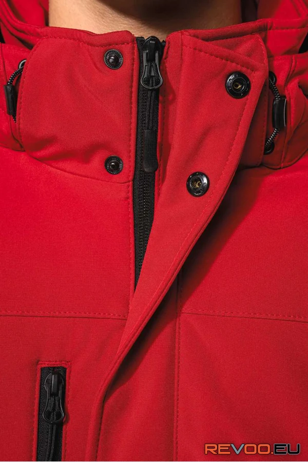 Kapucnis softshell bélelt kabát Kariban KA650 12.