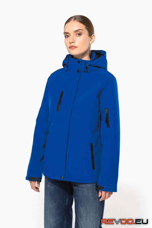 Kapucnis bélelt női softshell kabát Kariban KA651 11.