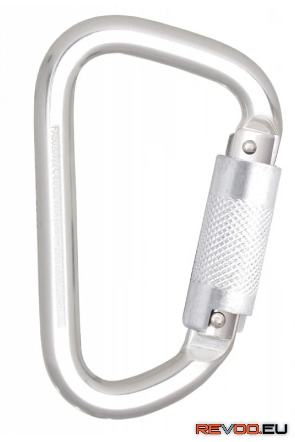 Alumínium karabiner, negyedfordulatos zárral, 21mm nyitótávolsággal   Kratos KRA-FA5020122 