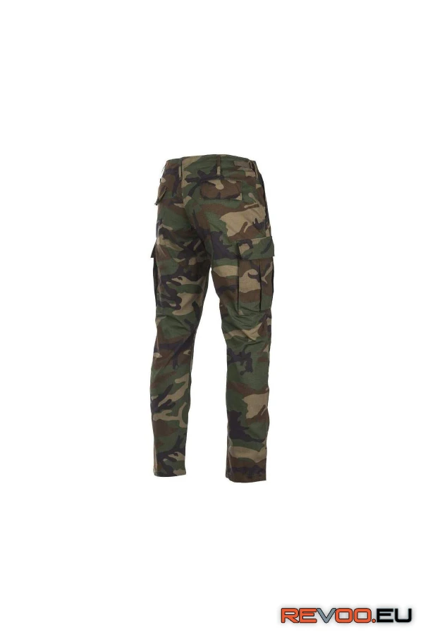 Slim fit ripstop BDU nadrág, woodland Mil-Tec NAD01774-1779 1.