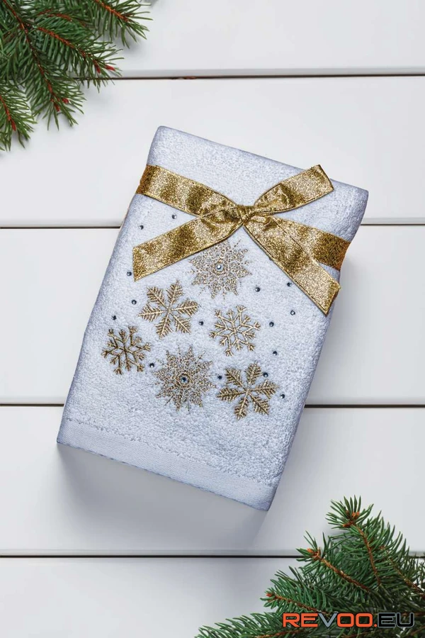 Karácsonyi törölköző - hópelyhek I Olima OLXMAS14 1.