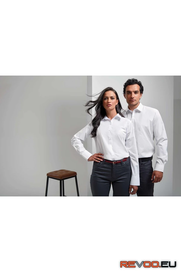 Poplin Supreme hosszú ujjú női ing Premier PR307 2.