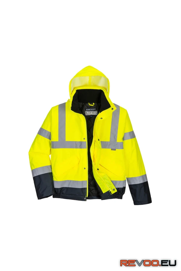 Hi-Vis kéttónusú bomber kabát   Portwest S266 2.