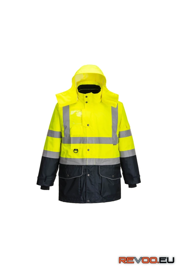 Hi-Vis 7 az 1-ben kontraszt Traffic kabát   Portwest S426 2.