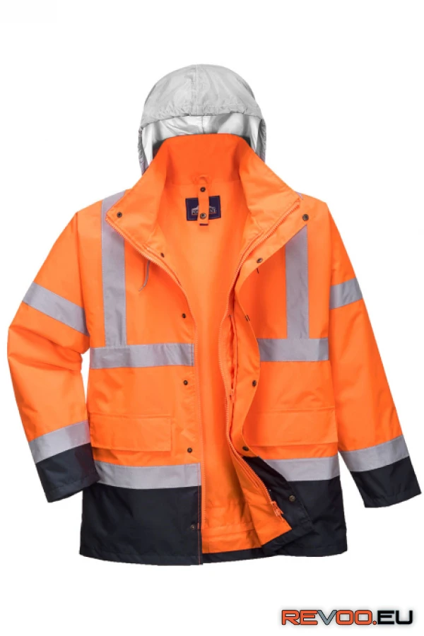 Hi-Vis 4 az 1-ben Contrast Traffic kabát   Portwest S471 