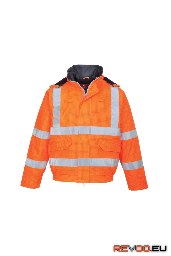 Bizflame Rain Hi-Vis antisztatikus lángálló bomber kabát   Portwest S773 1.