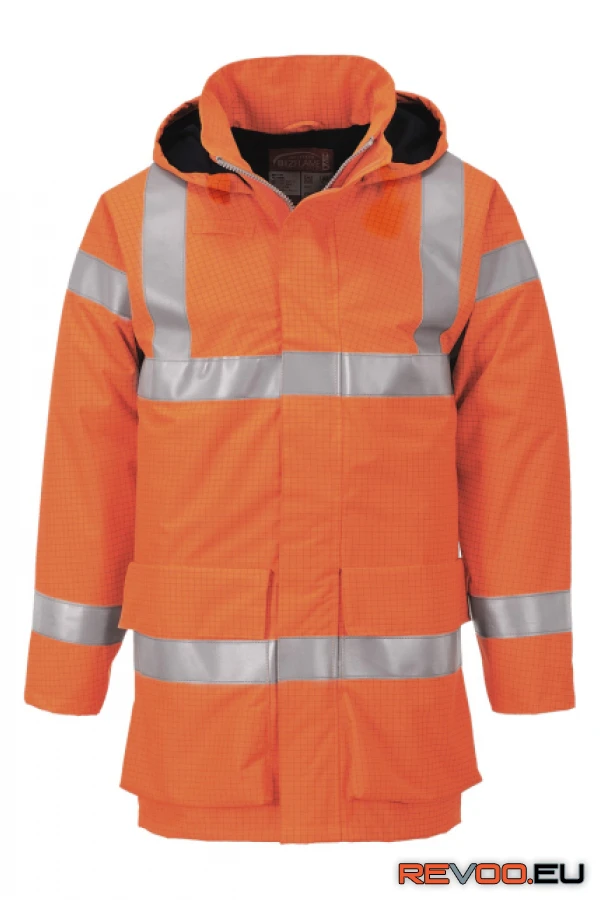 Bizflame Rain Hi-Vis Multi Lite lángálló kabát   Portwest S774 