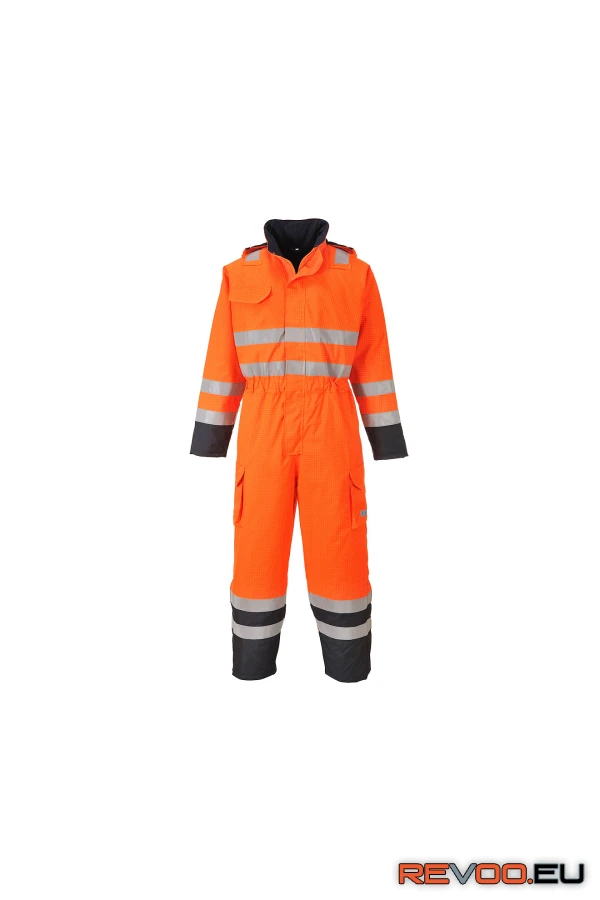 Bizflame Rain Hi-Vis Multi lángálló overall   Portwest S775 1.