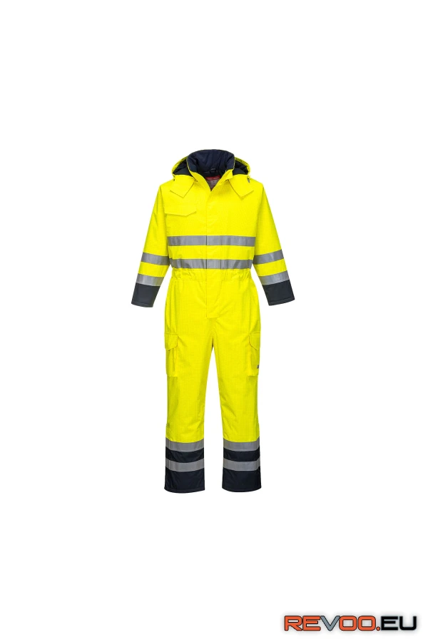 Bizflame Rain Hi-Vis Multi lángálló overall   Portwest S775 2.